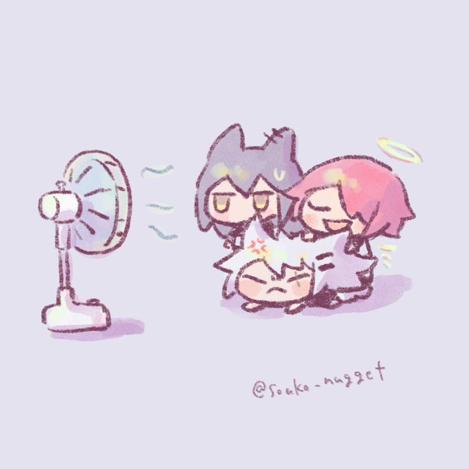 「electric fan hair ornament」 illustration images(Latest)