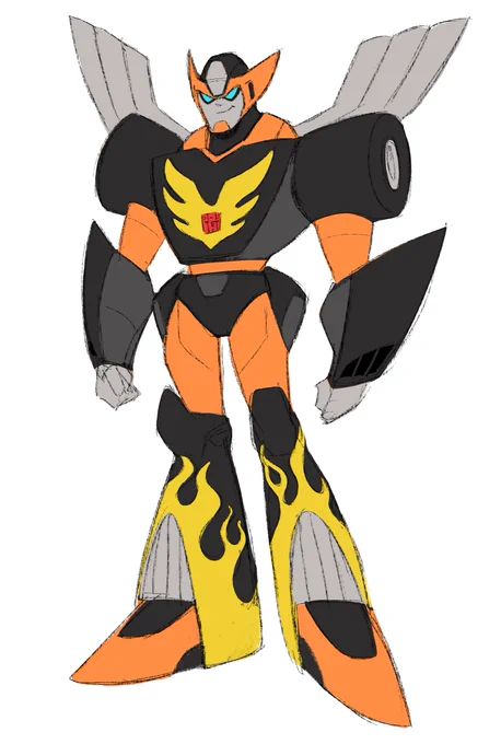 Hot Rod as a hot rod #Transformers  #Maccadam 