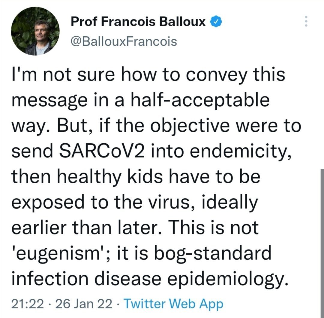 <a href="/MarionKoopmans/">Marion Koopmans, publications: https://pure.eur.nl</a> He is biased, I think. Because he would perhaps feel responsibility if it was indeed harming immune systems