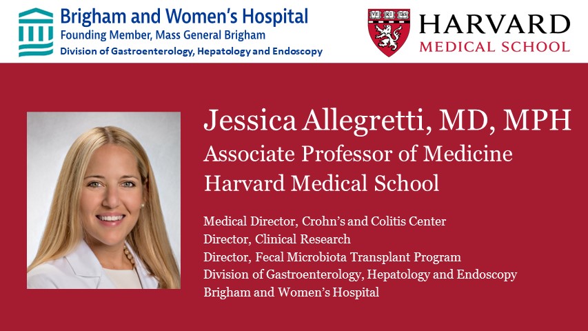 Brigham and Women's GI (@brighamgi) on Twitter photo Congratulations to our Medical Director of Crohn's and Colitis Center & Director of Clinical Research Dr. Jessica Allegretti (<a href="/DrJessicaA/">Jessica R Allegretti</a>) for her #promotion to Associate Professor at Harvard Medical School <a href="/harvardmed/">Harvard Medical School</a> 🎉
#BWHIBD #BrighamGIFaculty #BrighamGIAlum <a href="/AllegrettiLab/">The Allegretti Lab</a> Congratulations to our Medical Director of Crohn's and Colitis Center & Director of Clinical Research Dr. Jessica Allegretti (<a href="/DrJessicaA/">Jessica R Allegretti</a>) for her #promotion to Associate Professor at Harvard Medical School <a href="/harvardmed/">Harvard Medical School</a> 🎉
#BWHIBD #BrighamGIFaculty #BrighamGIAlum <a href="/AllegrettiLab/">The Allegretti Lab</a>