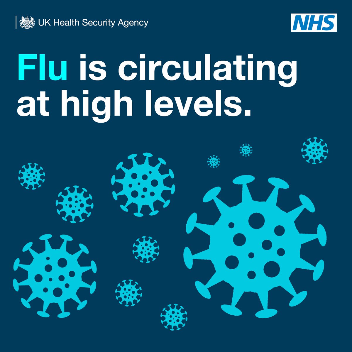 Currently we’re seeing flu circulating widely, and it can spread easily. Vaccination can help protect yourself from becoming seriously unwell with flu, so if you’re eligible for a free vaccine, make sure you book in to boost your immunity. 
More info ➡ nhs.uk/conditions/vac…