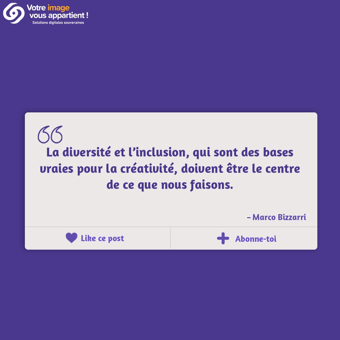 Vivapp_CMIN's tweet photo. #MondayMotivation 💪🏼

L’inclusion et la diversité sont les bases de notre activité !🤩

#motivation #inclusion #Diversity #quote #Together #entreprise https://t.co/n9RQSXqOxB