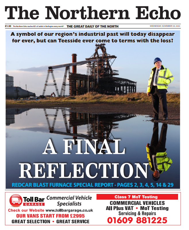Delighted that <a href="/TheNorthernEcho/">The Northern Echo</a>'s take on part of Teesside history has been nominated for front page of the year

Brilliant work by <a href="/apwecho/">Andrew White</a> &amp; <a href="/mikehughes/">Mike Hughes</a> 

You can vote for us here 👇

holdthefrontpage.co.uk/2022/news/choo…