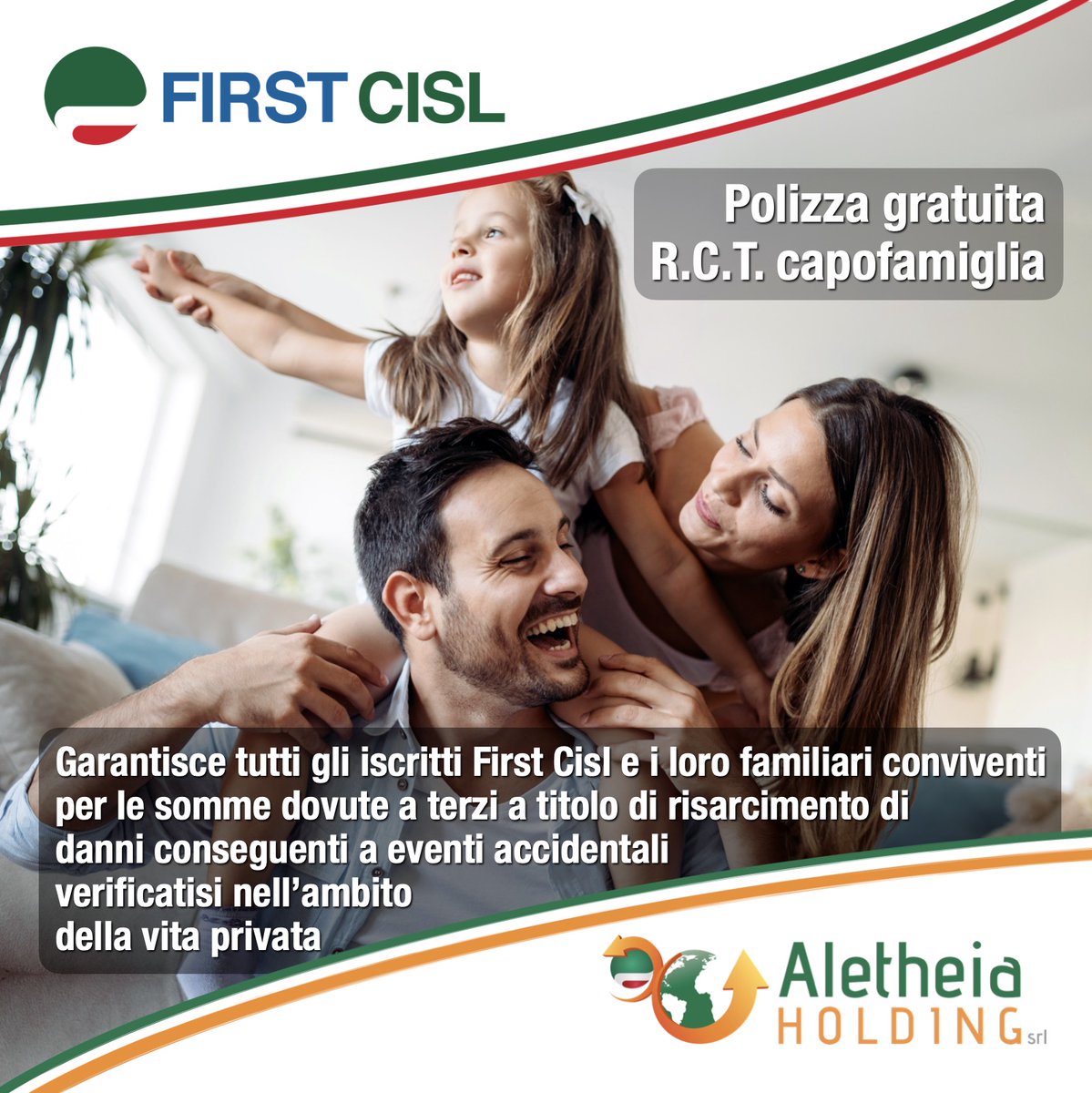 FirstCisl's tweet photo. 👪 L’attenzione di #FirstCisl per le #persone e la loro vita lavorativa e privata: ecco le polizze RC #cassieri e #professionale 2023 e tutti i servizi #gratuiti
📌 https://t.co/bNCJmm2wv2 https://t.co/l7nX9mC5Vj