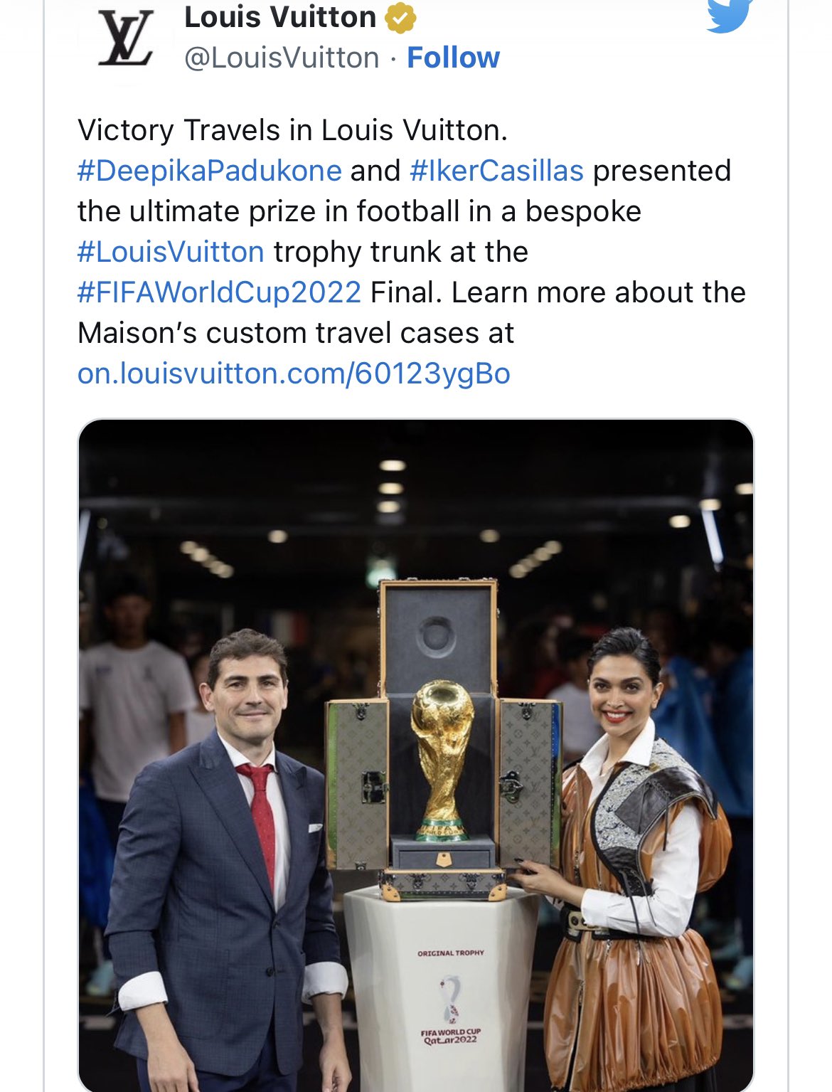 Louis Vuitton FIFA World Cup Trophy Travel Case - Ohlala Qatar