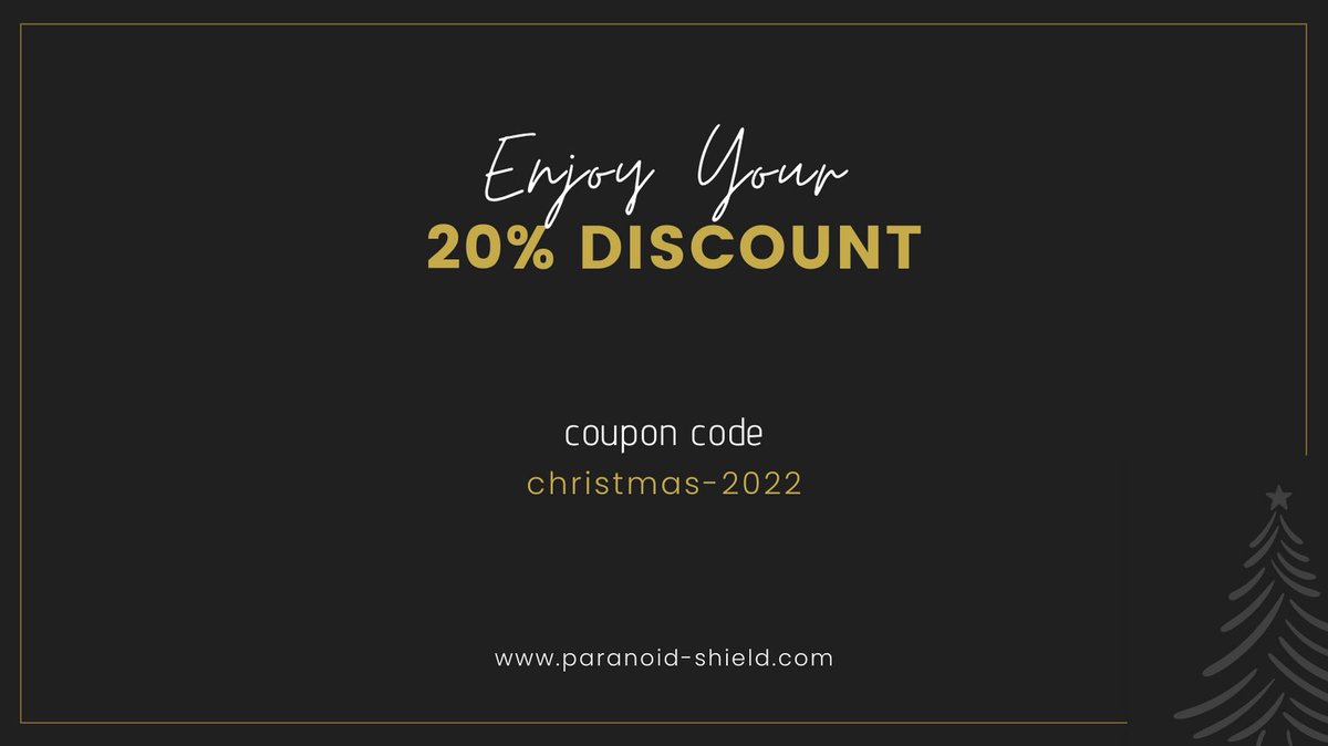Don't miss this opportunity to start using Paranoid Shield, 20% off our lifetime license. 

itandfeel.gumroad.com/l/pmcDF

Limited time offer.

#itandfeel #paranoidshield #passwordmanager #offer #christmasoffer #discount  #windowsapp #desktopapp  #securityapp