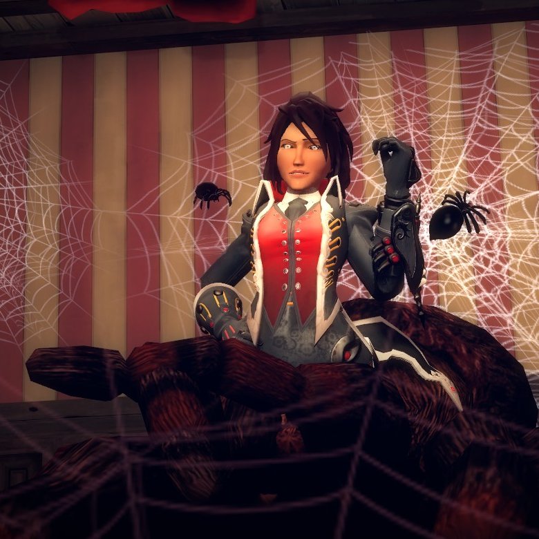 Ah1Lm42's tweet photo. @TerraFlame25 Here's Viktor (version of normal then monstrous form) and Lerthas Blackweb as well, IDK if she considered as monster girl, she's just an spider woman huntress after all. https://t.co/T6Wd72Pse6