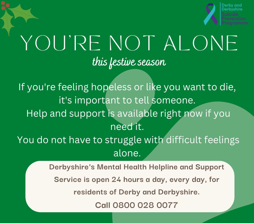 Derby & Derbyshire Suicide Prevention Programme tweet media