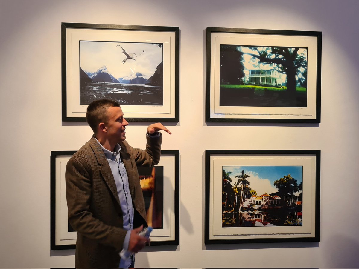 Maxxxx_Y's tweet photo. Among many amazing speakers at @jonromero's and @AnniPan2310's event this weekend. 

Oscar winning Rick Carter spoke about the eye-opening and philosophical routes he took to building worlds.🌏

Can you guess which picture was the beginning of which world? 
#Metaverse #Web3 https://t.co/b4AH7zoJLH