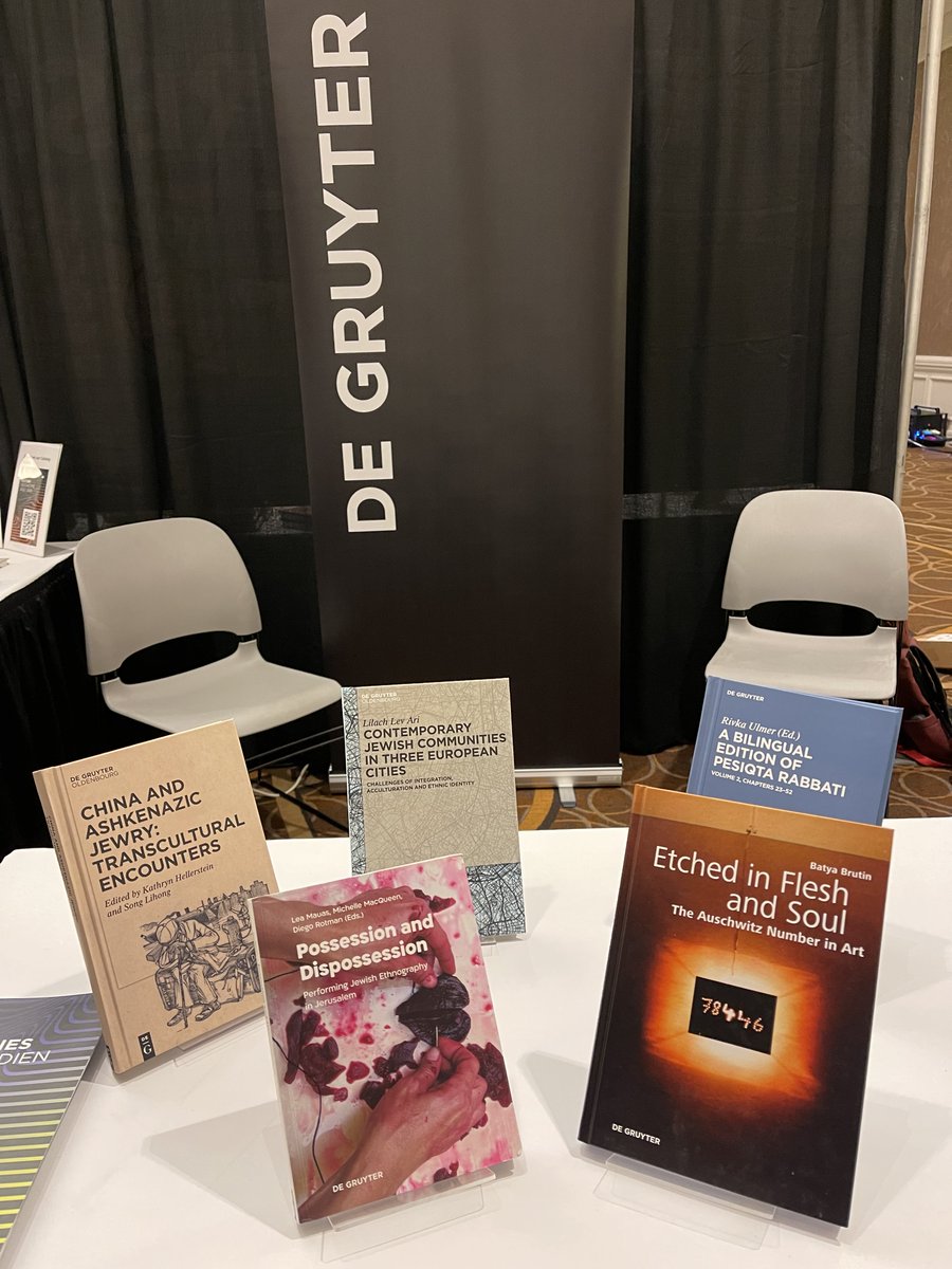 dg_history's tweet photo. We proudly present our "AJS Honors Its Authors" books! Not physically present at the #AJS2022, but open access: Ann-Christin Klotz' fantastic book, free download here: https://t.co/F38G31W7kv #ajs22
@degruyter_TRS @jewish_studies https://t.co/DFFbwe03Hk