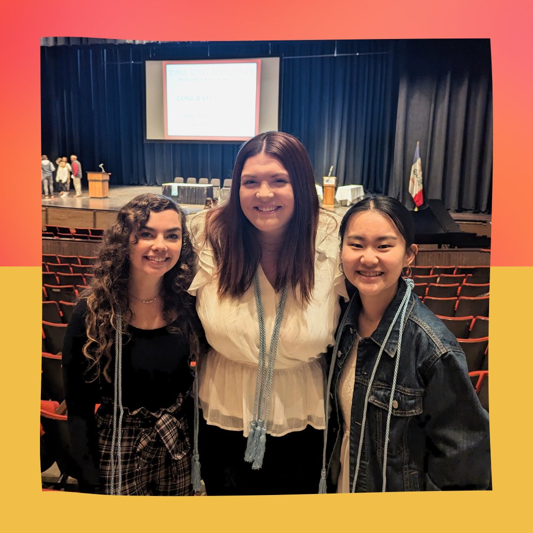 HDFS_iastate's tweet photo. We welcomed new Iowa State HDFS students to the alumni family this past weekend. Help us congratulate and welcome these Cyclone grads! #HDFSproud https://t.co/W3cXSz92wr
