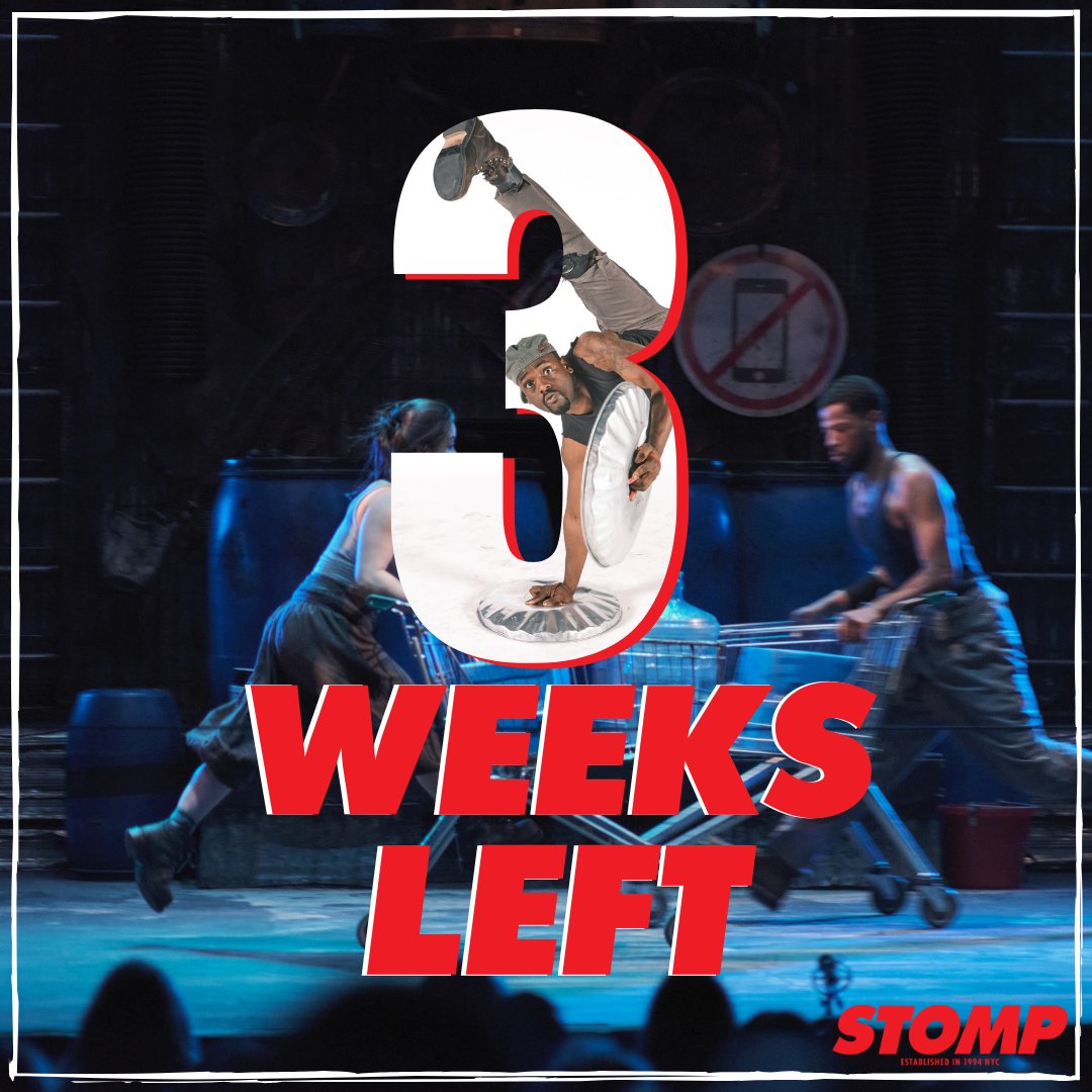 Hop the subway downtown in the next 3 weeks to feel the beat one last time! We're saving a seat for you: bit.ly/STOMPNYCTix