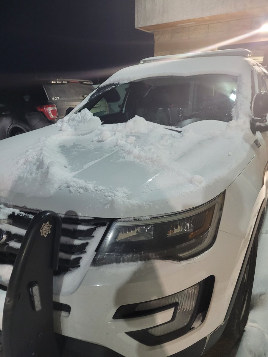 Make sure to clear the snow and ice off of your vehicle prior to driving it. Stay safe everyone!