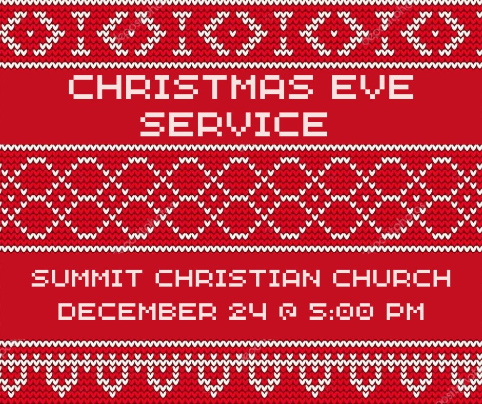 SummitCCAkron's tweet photo. Grab your ugliest Christmas sweater and come hang out with us on Christmas Eve! 133 S Hawkins Avenue at 5:00 pm. https://t.co/NmR7wcjCJd