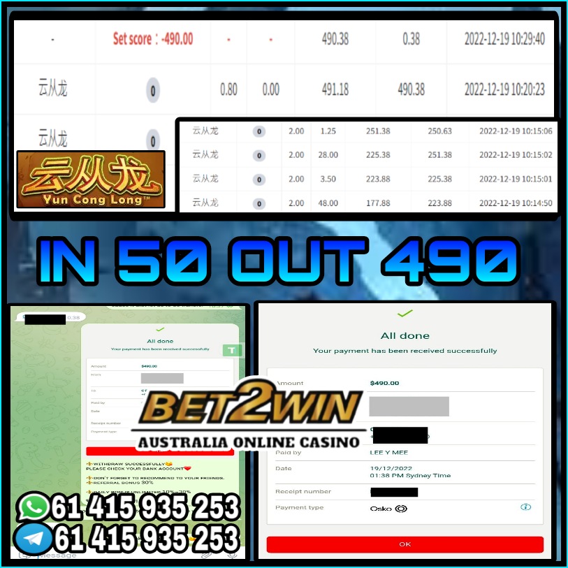 2win_bet's tweet photo. ⚜️Bet2Win Aus Online Casino⚜️

🔮Game Menu
:PUSSY888~ YUN CONG LONG
 IN
:$50
Withdraw
:$490

Welcome Bonus 100%
Daily Bonus Unlimited 10%~30%

Contact us
:https://t.co/TkZPYlGiAc

#Australia #Australian #GamblingTwitter #onlinecasino #onlinepoker https://t.co/7xHp1y3QHi