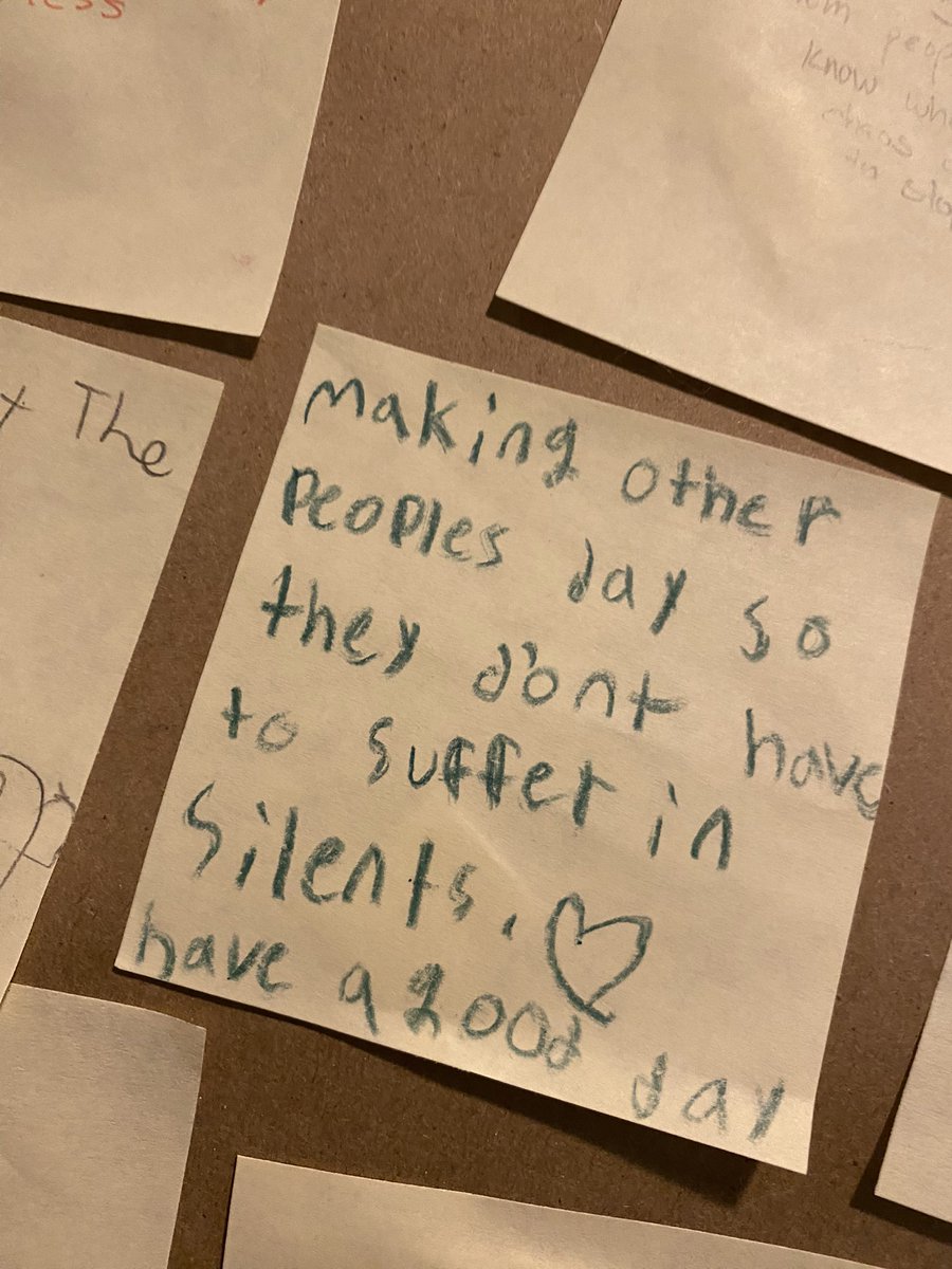 taijacyc's tweet photo. After completing a workshop on positive school culture, the students at Hilltop Middle School wrote out what they would do to help their school become an even more positive place. Amazing work Hilltop ! @gagliardi_tdsb @TDSB_CYS @kwamelennon https://t.co/bQNKGDUdpX