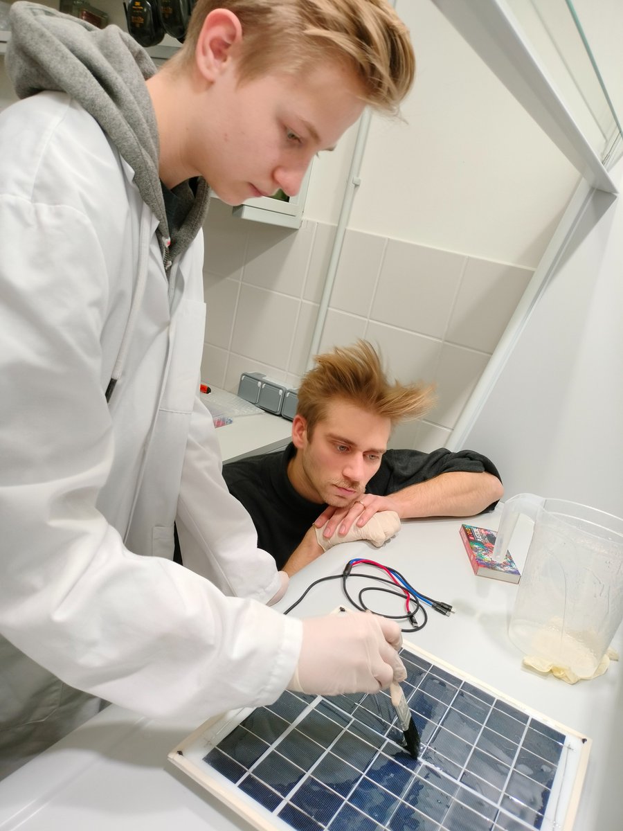 5GSolar's tweet photo. 1st #workshop to build a personal solar panel is finished!
Students were enthusiastic and eager to learn & their skills are crazy good! See images!
We are impressed! Thank you, dear high schoolers for you participation
#research #taltech #students #5gsolar #diy #solarpanels https://t.co/6BDUR1WZfs