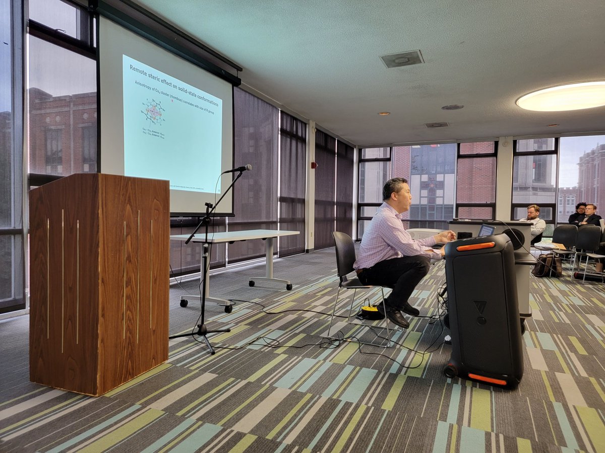 Nasc2022's tweet photo. Thanks to Alexander Wei for volunteering to replace Darren Johnson, who couldn't make it to NASC. Beautiful talk about sensors and luminescent materials https://t.co/pGWBsQx8cp