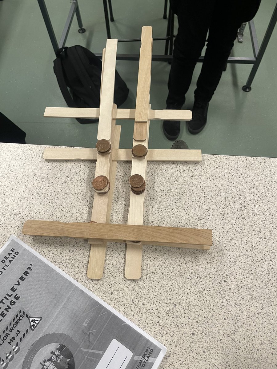 StKentsSci's tweet photo. Today saw some of our S3 Physicists begin the “cantilever challenge” from bear Scotland as part of their Stem work with local schools. Learners had great fun seeing who could extend the furthest while counterbalancing #STEM #BEARScotland #learningincontext https://t.co/VnABTfOHQt