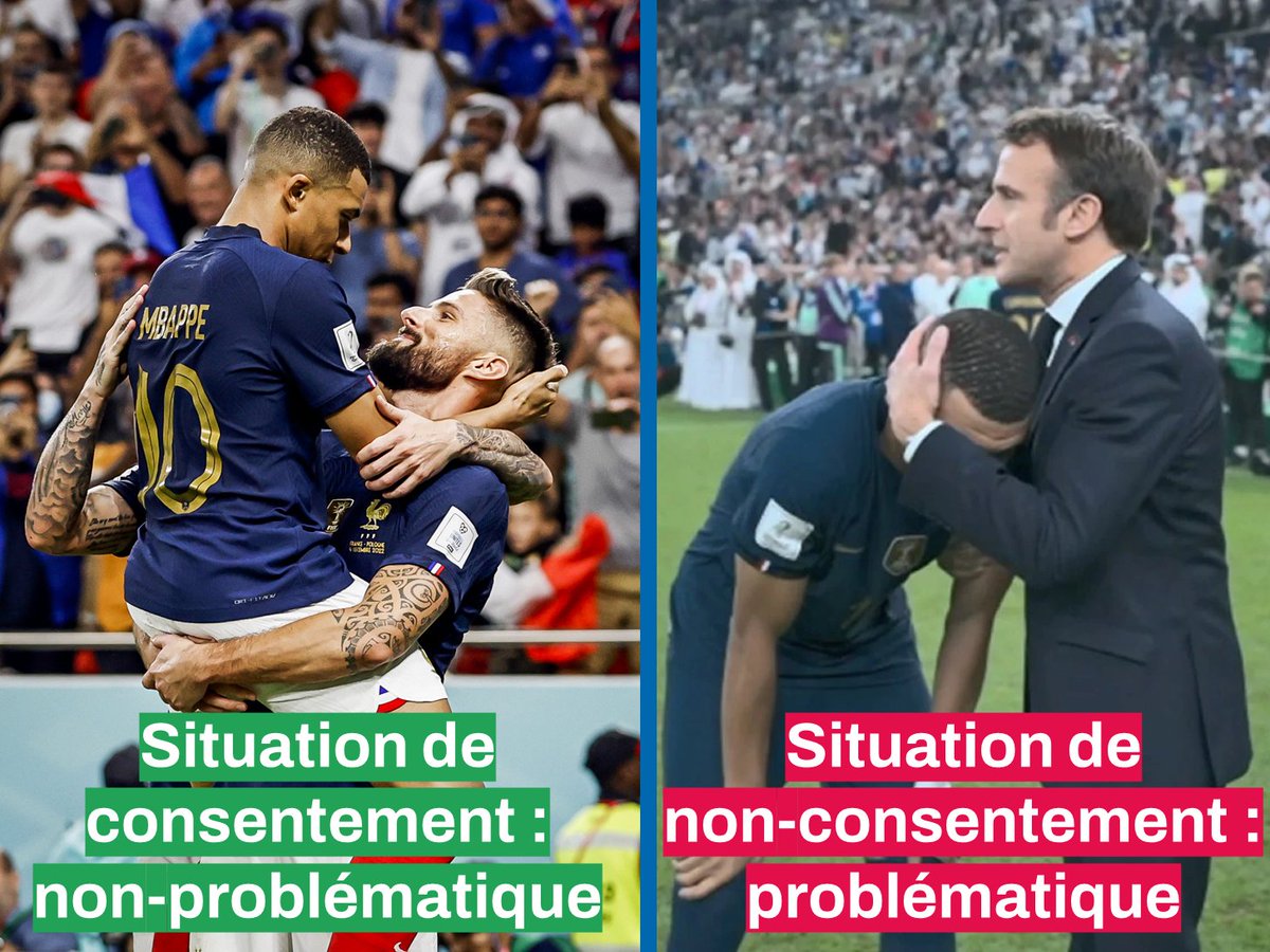 Le principe de consentement illustré en deux images :