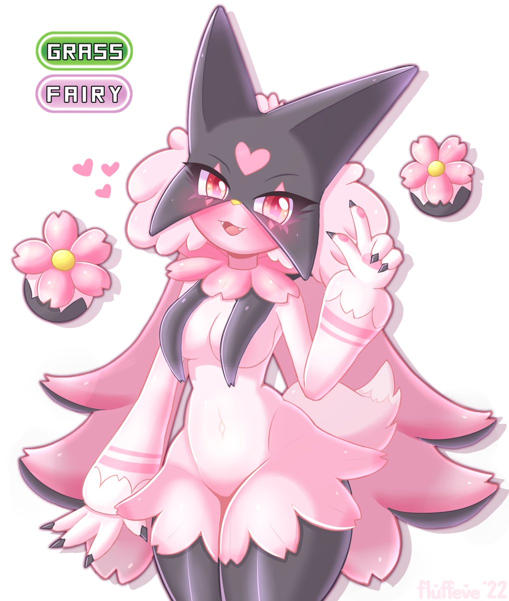fluffeve's tweet photo. Cherry Blossom Meowscarada 🌸 https://t.co/R4BimEtJWa