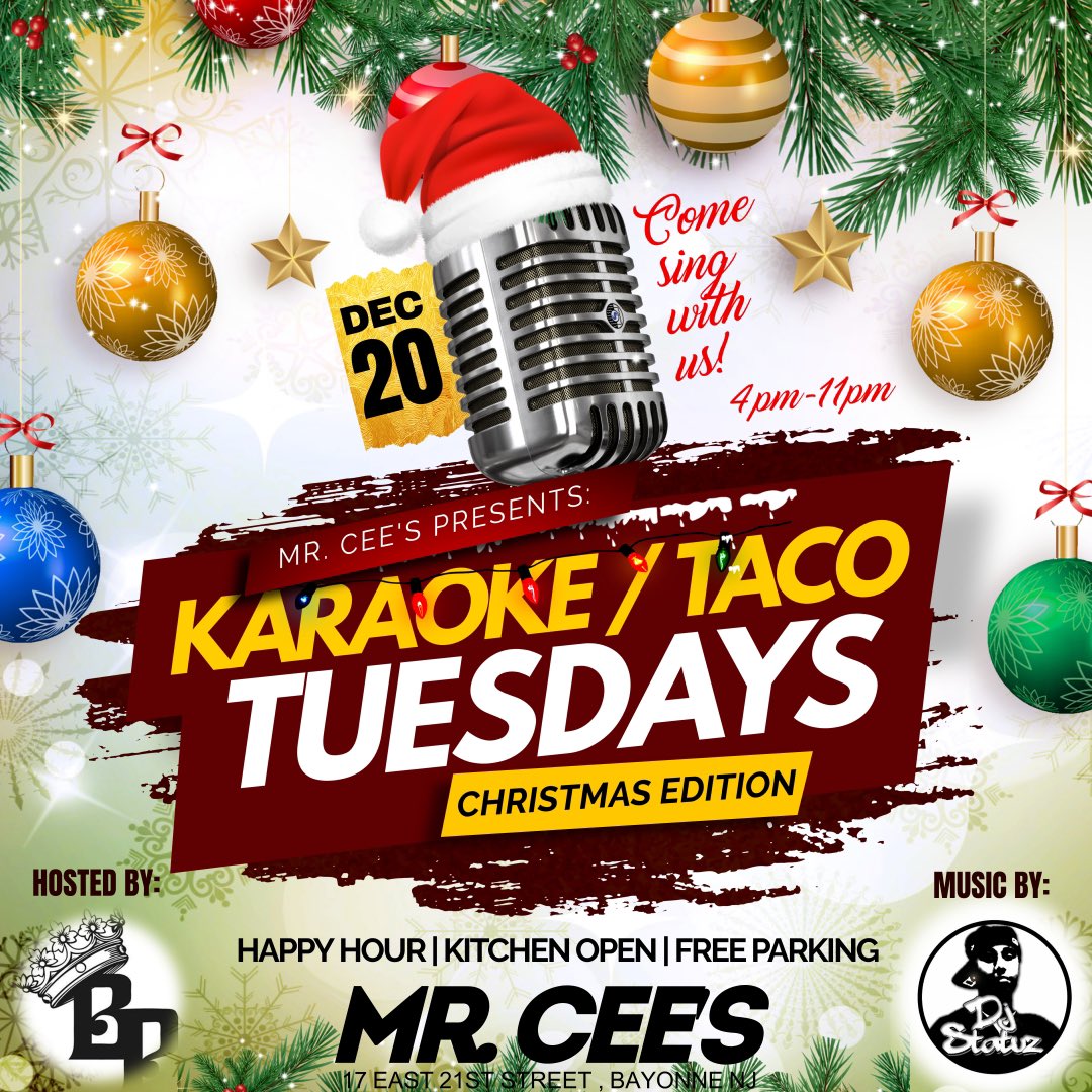 TheRealStatuz's tweet photo. THIS TUESDAY 🎄 https://t.co/3j7Za7dpns