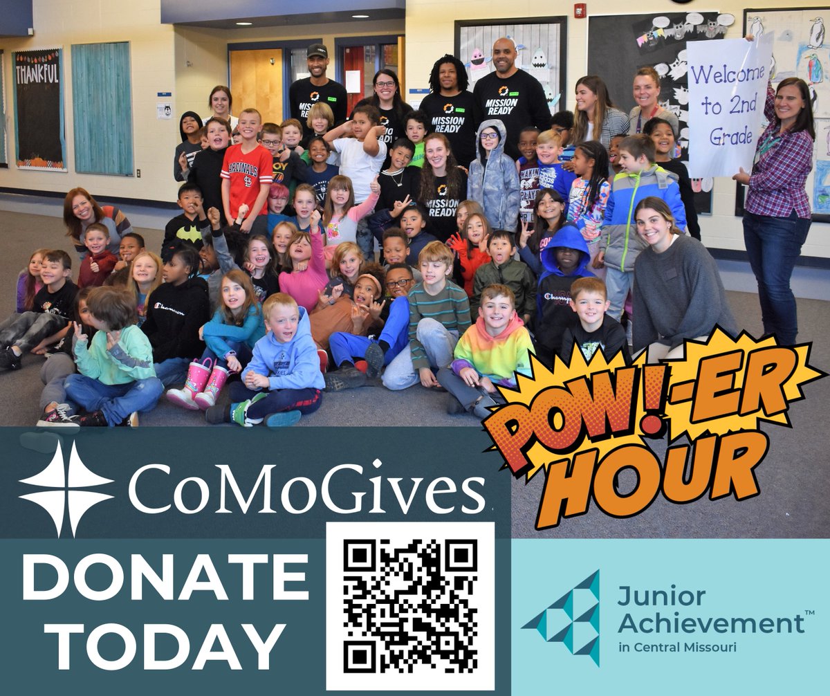 JA_CentMo's tweet photo. POWER HOURS are done for today! Thank you for helping us POWER UP students in Central Missouri!
#CoMoGives #jacentmo #juniorachievement https://t.co/vEH8VKzsTL
