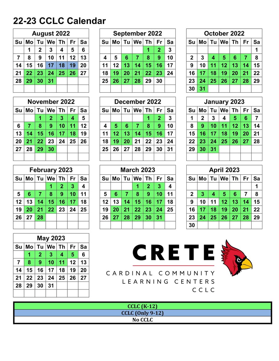 CardinalCenters's tweet photo. Good news! There will be CCLC K-12 programming on Monday, January 16, 2023. See image for revised calendar. https://t.co/ocI2C3jfR4