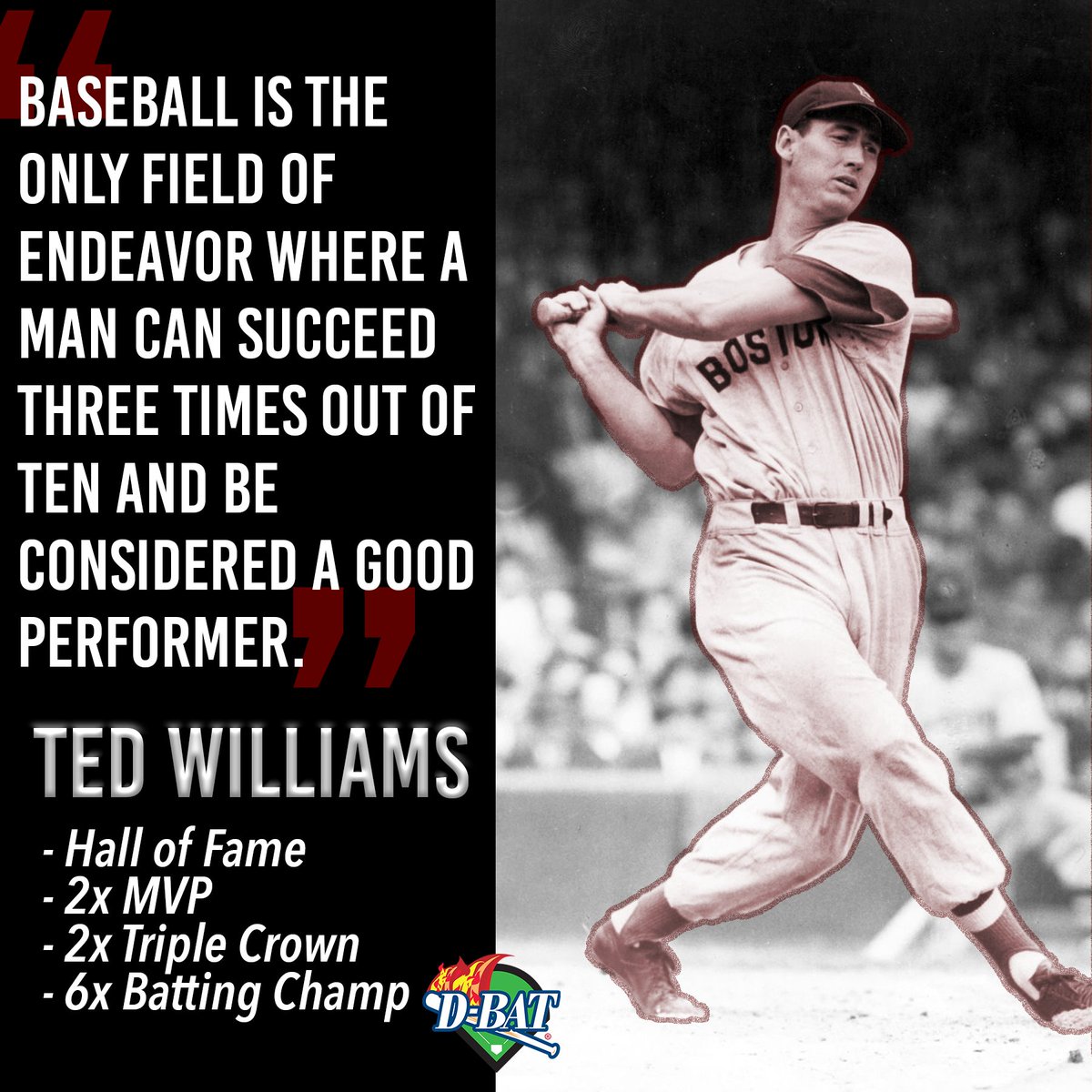 3 for 10 at the plate ain't bad at all👀 #MondayMotivation #TedWilliams #BetterThanYesterday