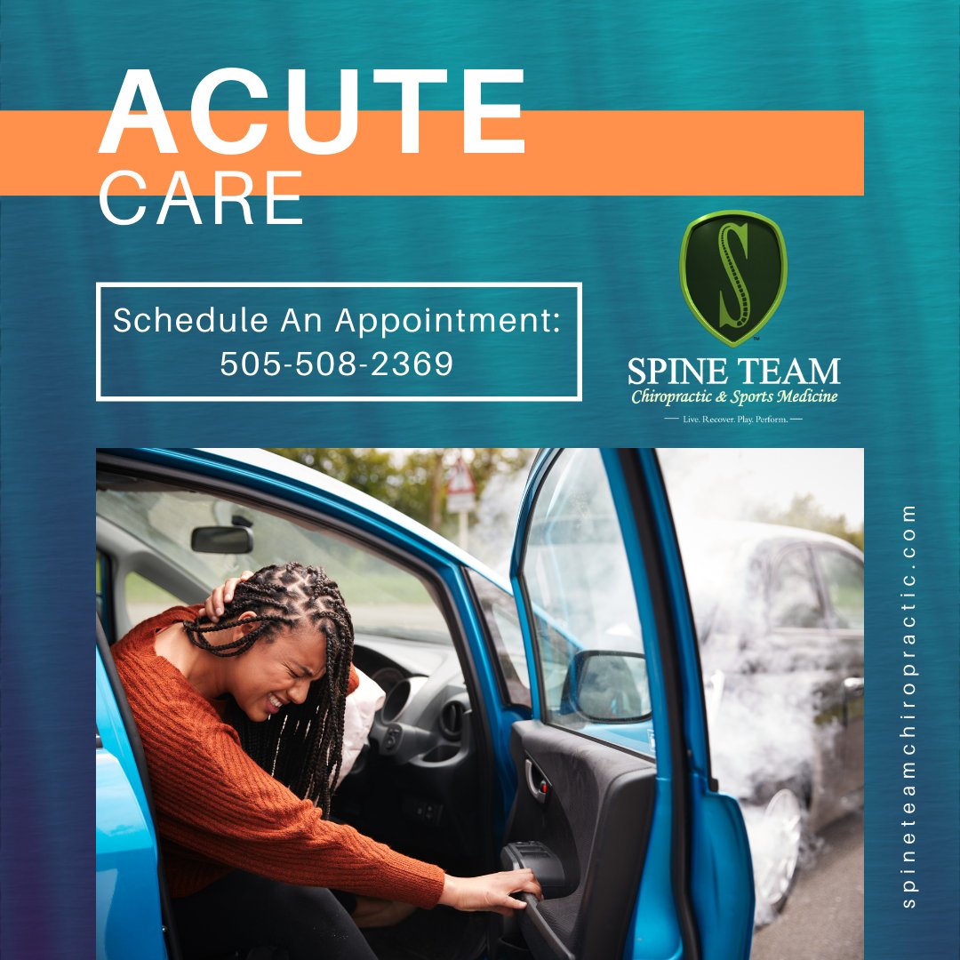 STCSportMed's tweet photo. Injuries amongst everyday life and athletes can be due to a number of factors, for example: accidents or falls &amp; other events. Types of ailments we treat: Concussion, Dislocations, Whiplash, Ligament Sprains &amp; more 🤕Info: https://t.co/jpMT0VG6YM

#SpineTeamChiro #abq #abqchiro https://t.co/gNMBc2RD7o