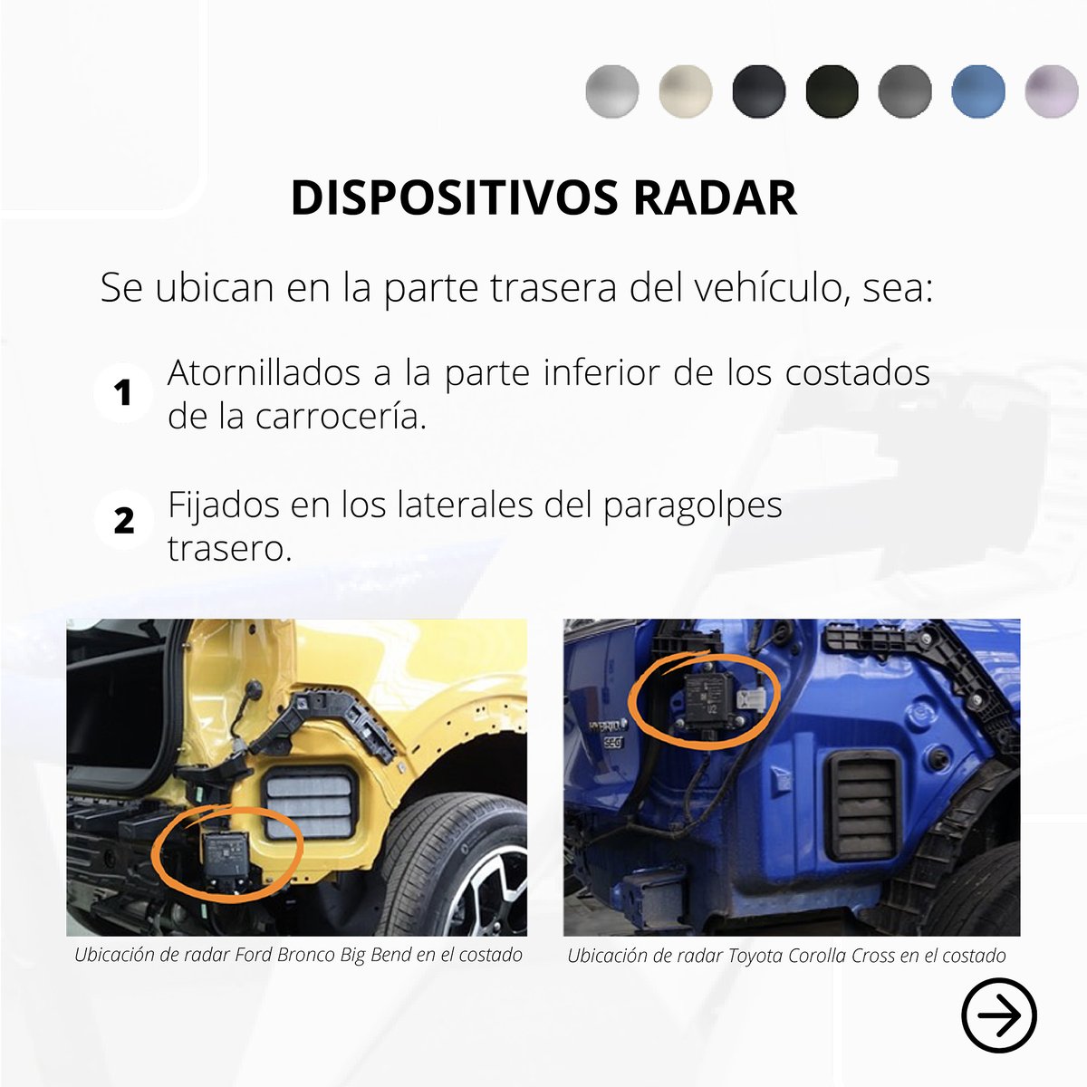 CesviColombia's tweet photo. Compartimos con ustedes algunas recomendaciones a tener en cuenta en el repintado de piezas plásticas en los lugares en donde se ubican los sensores de los sistemas de apoyo a la conducción ADAS.
Conozca más en: https://t.co/4vCOVWznOH
#CESVICol #Pintura #ADAS #Repintado https://t.co/hKpsLZWVKR