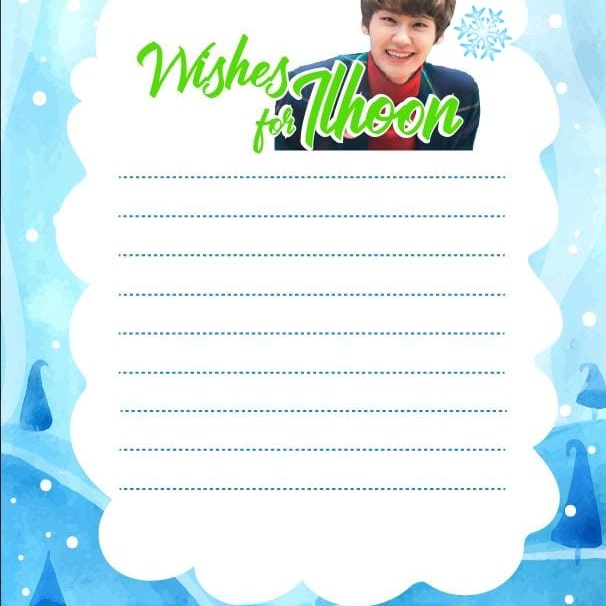 LoteErika's tweet photo. We are going to write beautiful Christmas Wishes to Ilhoonie, in this format you can do it as a video clip or as a photo as you wish and we will upload it to the networks on December 24 from 00 :00 South Korean time with the hashtags
 #WishesForIlhoon #ChristmasWithIlhoon https://t.co/vfyDzCO71r