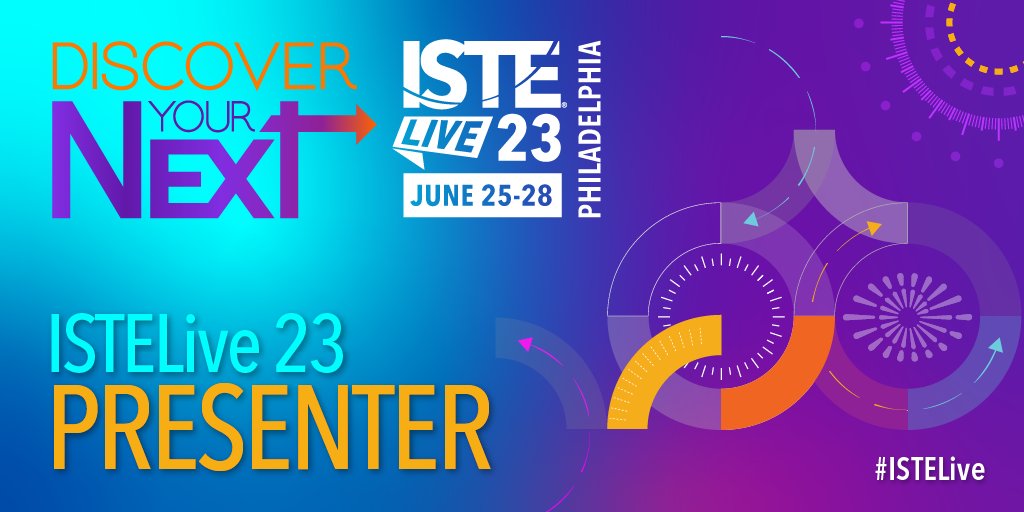 💥Yeah! I know where I will be this summer! 30 miles from my house presenting 2 fun sessions @ISTEofficial #ISTE2023 #literacy #earlychildhoodeducation #DataVisualizations #edLeadership #edtech