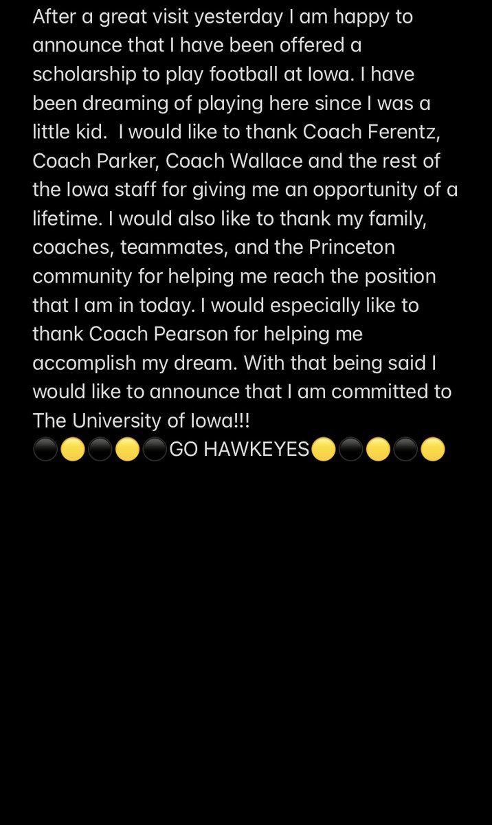100% Committed!!! Go Hawkeyes!