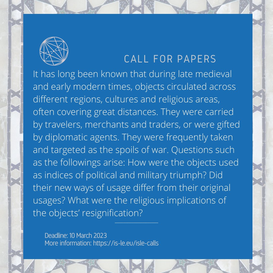 New Call for Papers is available now! 📝 Our conference will take place on the 15th and 16th of June, 2023 in Sarajevo. DEADLINE: 10th March 2023. We are looking forward to your contribution! 😀 Visit: is-le.eu/isle-calls
