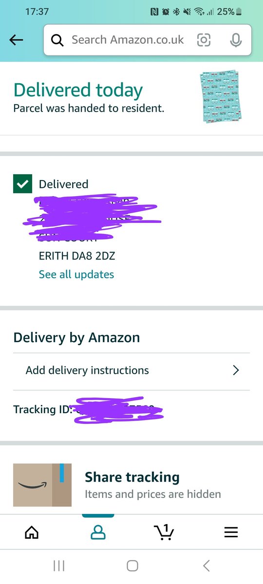 DreadedSarge's tweet photo. @AmazonUK Here we go again... Left on the doorstep DOES NOT COUNT AS HANDED TO RESIDENT. Please retrain your drivers from Dartford that when they knock 9n a door to wait for us customers to open not just knock and run..... #unprofessional https://t.co/BbrpjHnS54