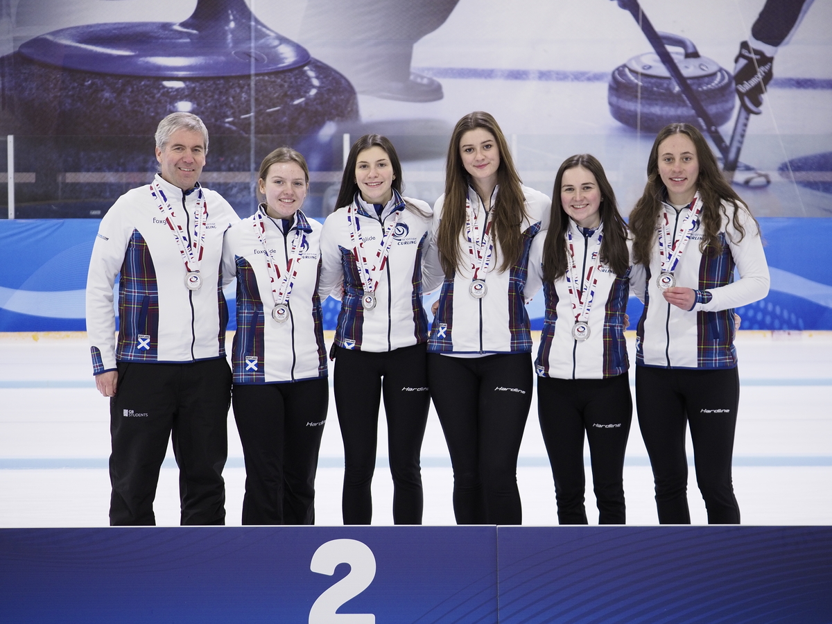 BritishCurling's tweet photo. “I think it puts a stamp down because the field was quite strong," skip Fay Henderson after Scotland secure 🥈silver at B event to qualify for World Junior Champs. 
▶️https://t.co/J7D2mfSu1z
📸WCF / Hellen Koskinen
#curling https://t.co/wlr89RytyJ