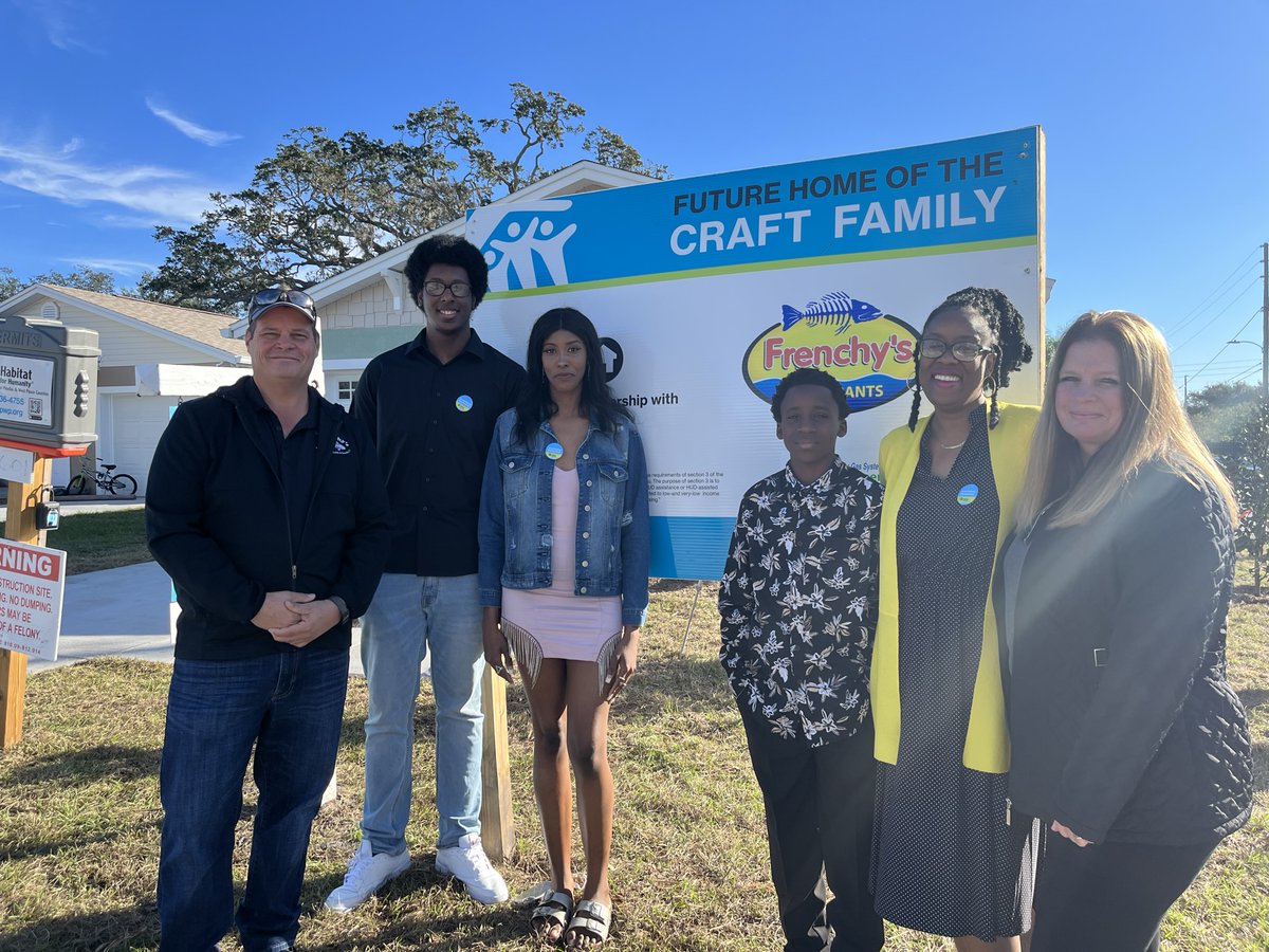 Congratulations and welcome home to the Craft and Monroe families! This morning we were able to dedicate both family homes in <a href="/MyClearwater/">City of Clearwater, FL</a> just in time for the holidays.

Thank you <a href="/frenchysonline/">Frenchy's</a> for sponsoring the Craft Family home!