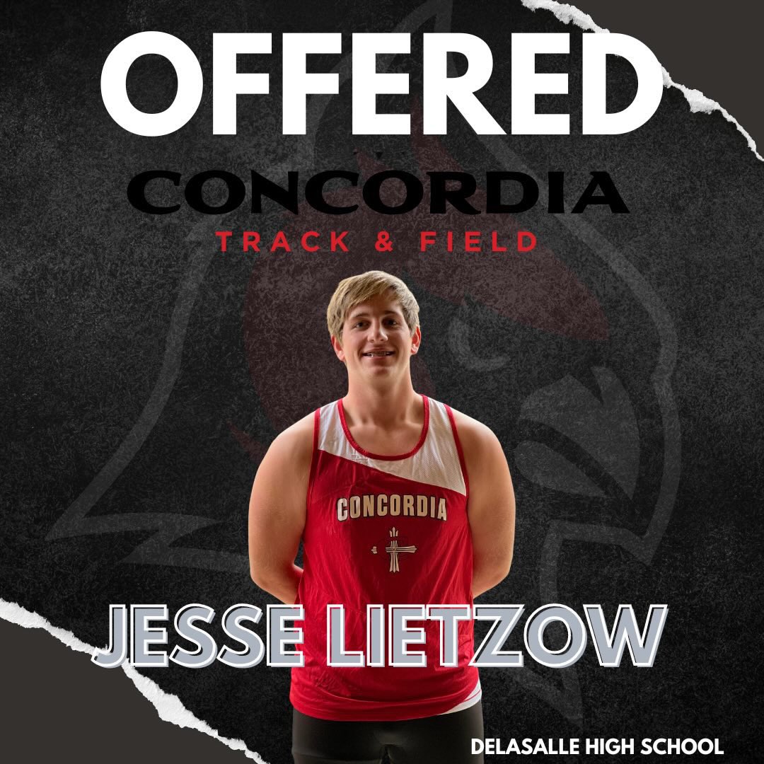 JesseLietzow's tweet photo. Blessed to receive my first offer to continue my track and field career at Concordia University Ann Arbor @DlsThrowers @DLSPilots @CUAATFXC https://t.co/JcRZmNUVCe