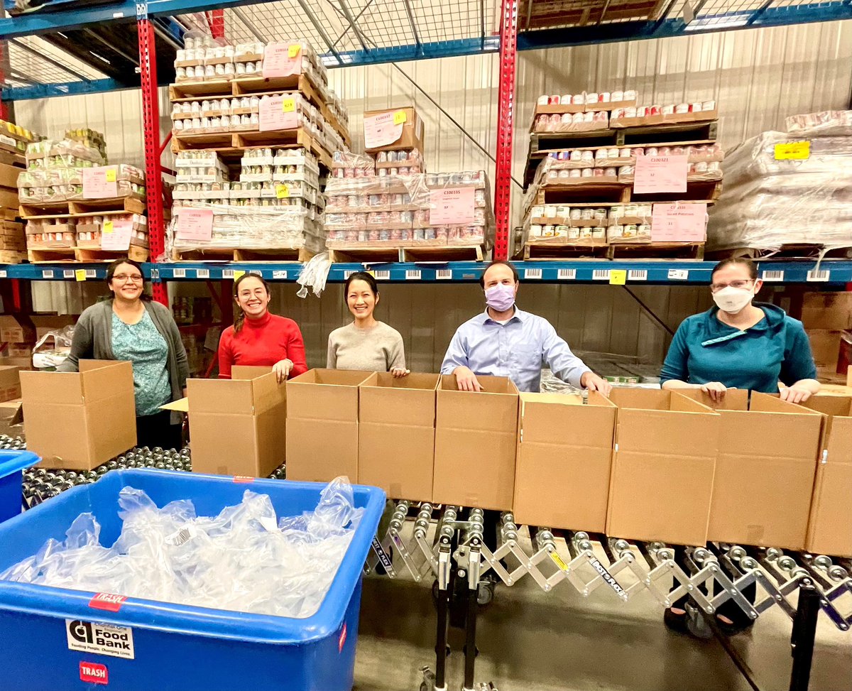 We recently had a group of residents, along with our illustrious PD Dr. Sturgis, volunteer at a local food bank to help package meals for delivery to members of our community. Thankful to be able to give a little of ourselves to those around us (&amp; not just from behind a scope!)