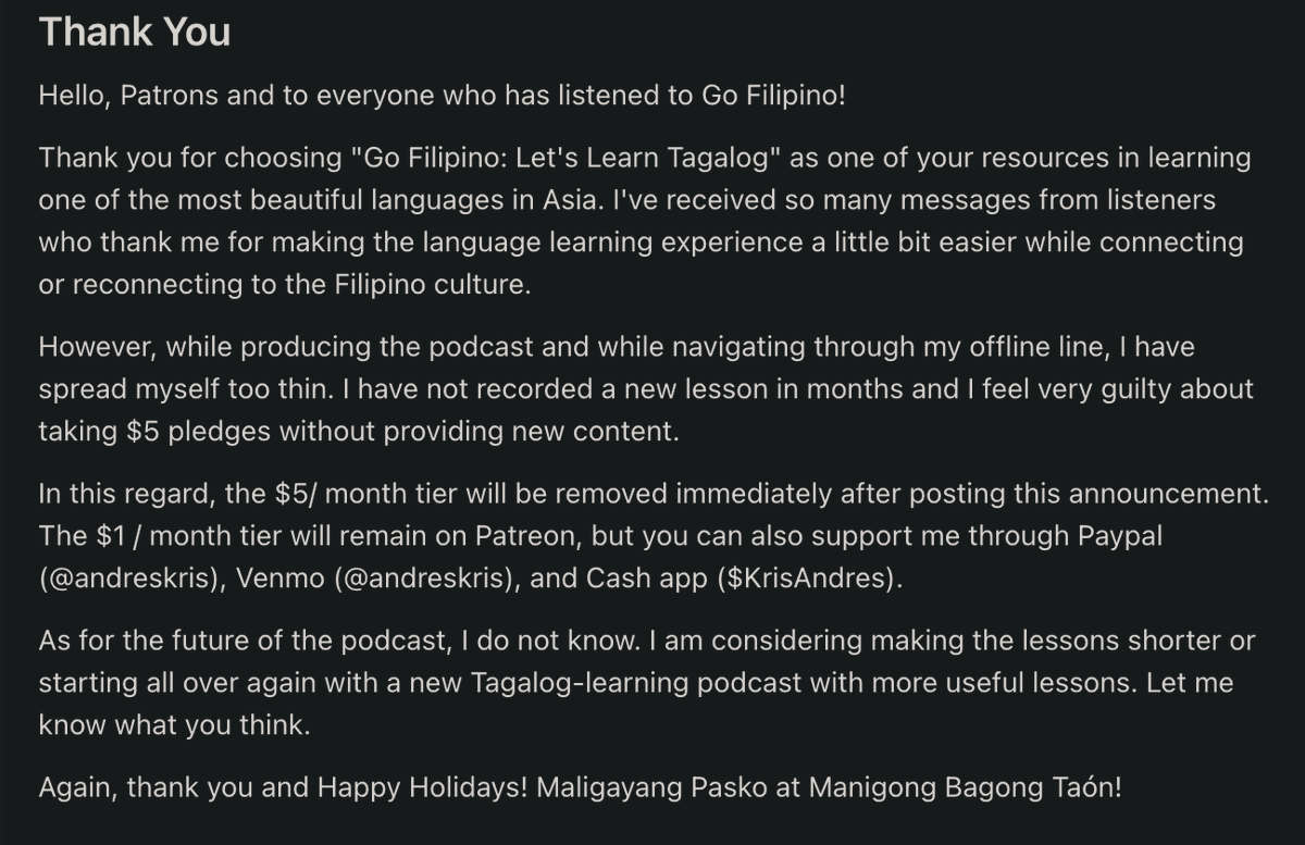 Maraming salamat!