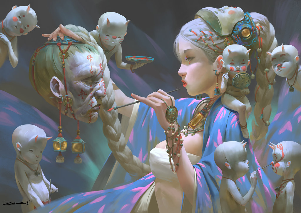 enkil_'s tweet image. Zeen Chin – Incantation
#digitalart #postblog
