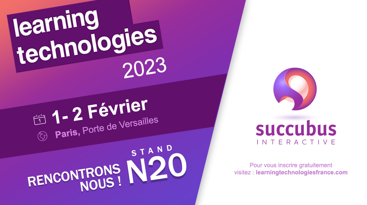 [#SaveTheDate] Le <a href="/LearnTechFR/">Learning Technologies France</a> approche à grands pas et nous avons hâte d’y être !
Cette année, nous serons sur le stand N20 aux côtés de notre partenaire @etesting_france !
En savoir +👉 bit.ly/3WrDErJ 
#LT2023 #digitallearning #formation #seriousgame #jeusérieux #RH