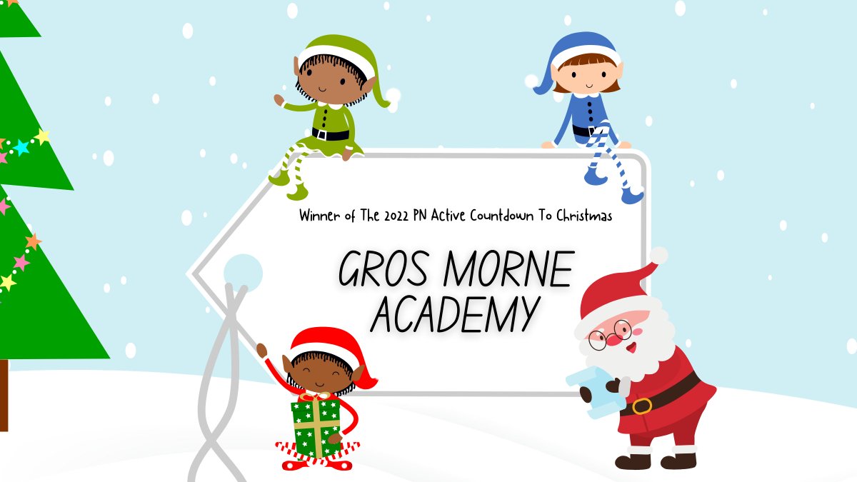 We're excited to announce that the winner of the 2022 PN Active Countdown To Christmas is... <a href="/GrosMorneAcad/">Gros Morne Academy</a>!🎉
So many schools participated and we were so happy to see students having fun and getting in the spirit of Christmas. We hope you enjoyed our countdown as much as we did!