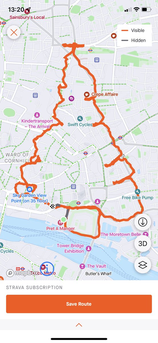 stuartsfia's tweet image. This year’s entries for #RU2Cart - The Wonky Snowman (he has his back to us which is why you can’t see the facial features!) and The Xmas Tree (damn those high buildings mucking up the GPS 😩). #teammercer #merceractive