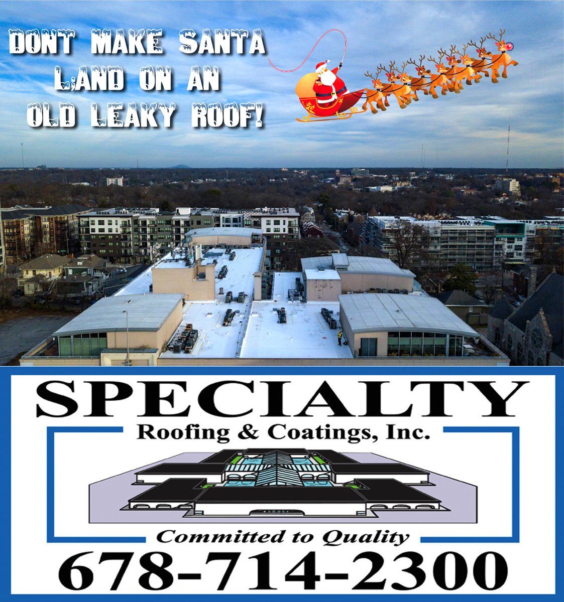 SRCRoofing's tweet photo. Don't let Santa land on a leaky roof! https://t.co/g22hsHApwD