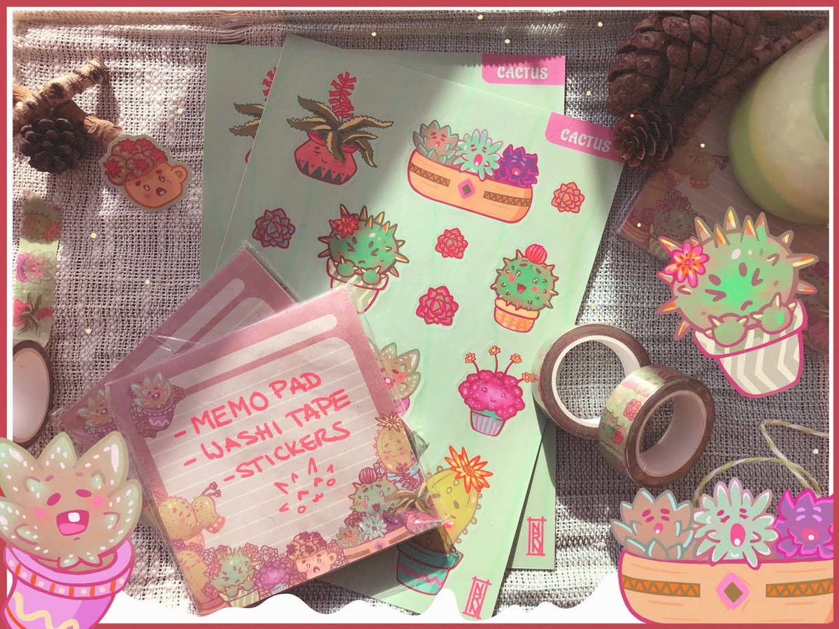 inoxdesign's tweet photo. ¡Aquí está! #Sorteo packs papelería #kawaii :

🌵1 Bloc de notas (50 hojas- 10x10cm)
🌵1 Cinta adhesiva decorativa
🌵1 Hoja de pegatinas A5 (14u)

(ﾉ◕ヮ◕)ﾉ*:･ﾟ✧

🔃💜RT y MG a este tweet
➡️ Seguir a esta cuenta
🙋‍♀️Menciona a un amigo para que se lleve un pack
🥰día 26🏆 https://t.co/qcDMTvDSEY