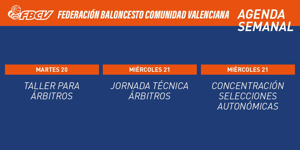 fbcv_es's tweet photo. Agenda semanal: del 19 al 25 de diciembre https://t.co/tGe90tMaKm