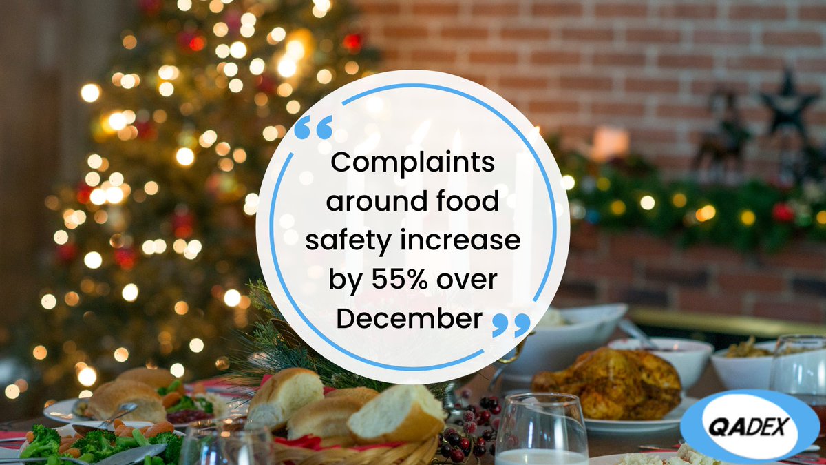 QADEX's tweet photo. Over December, Complaints around food safety increased on average by over 55% compared to other months.

Are you able to respond to your customers with confidence? 
Talk to us for support https://t.co/8dZgKDDnIA #customerservice #customercomplaints https://t.co/qTx8WouSFP
