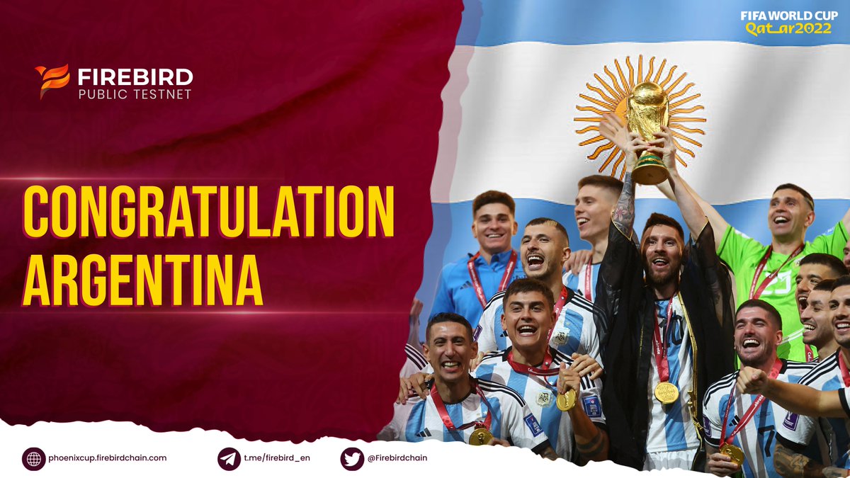 The First Public Testnet has officially closed!

Congratulations to the King: Argentina 🇦🇷🇦🇷

Thank Community for the support!
Stay tuned for the new events!